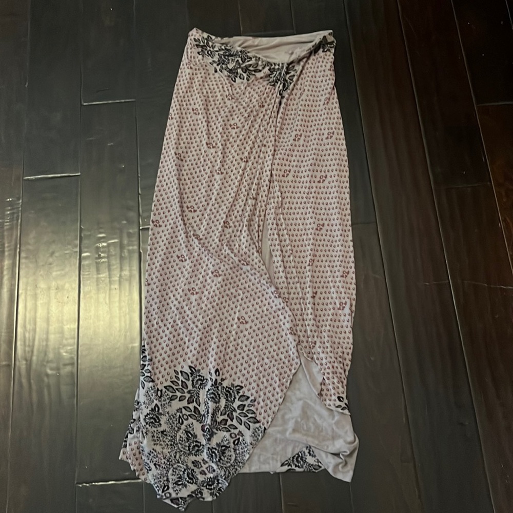 Free people cotton maxi skirt